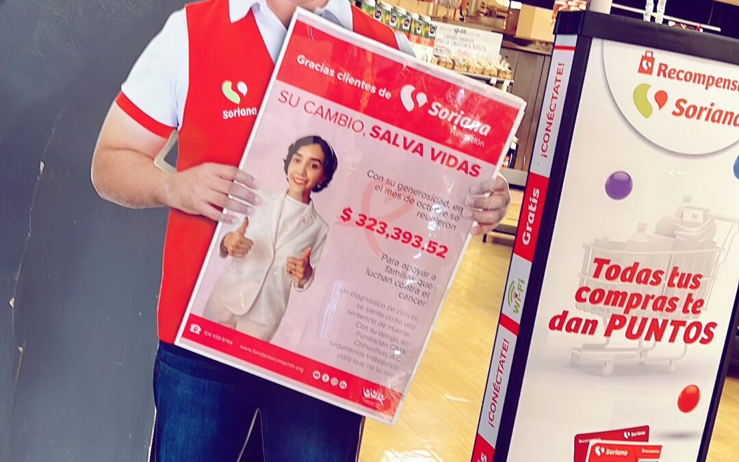 Dona Soriana más de 323 mil pesos a Fundación CIMA Chihuahua en apoyo a familias que luchan contra el cáncer